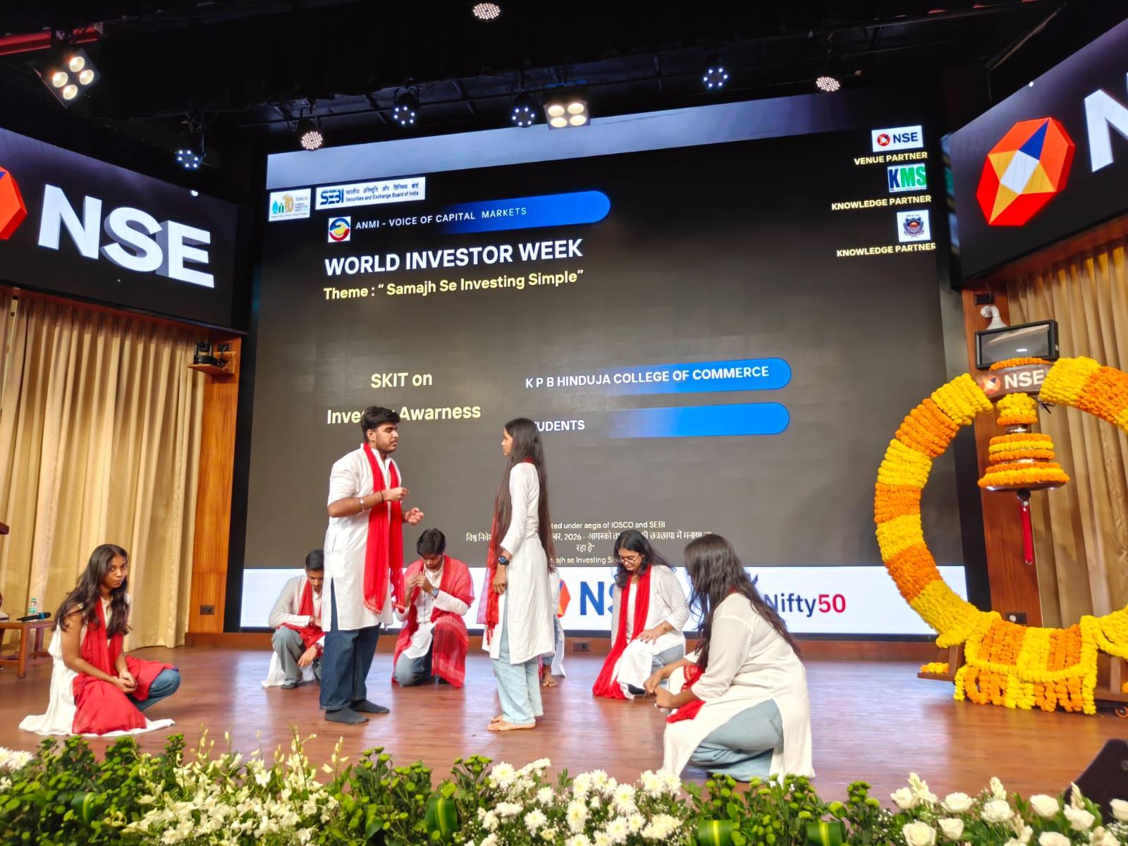 Hinduja College Students at NSE for World Investor Week 